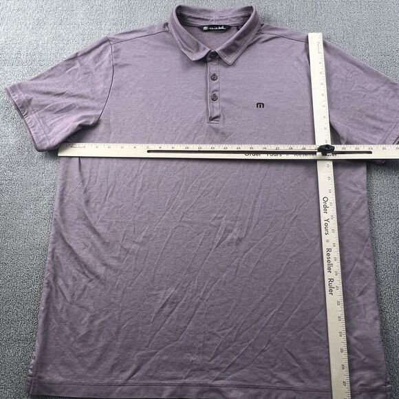 Travis Mathew Polo Shirt Adult Large Red Short Sleeve Golfing Casual Men's - Picture 10 of 14